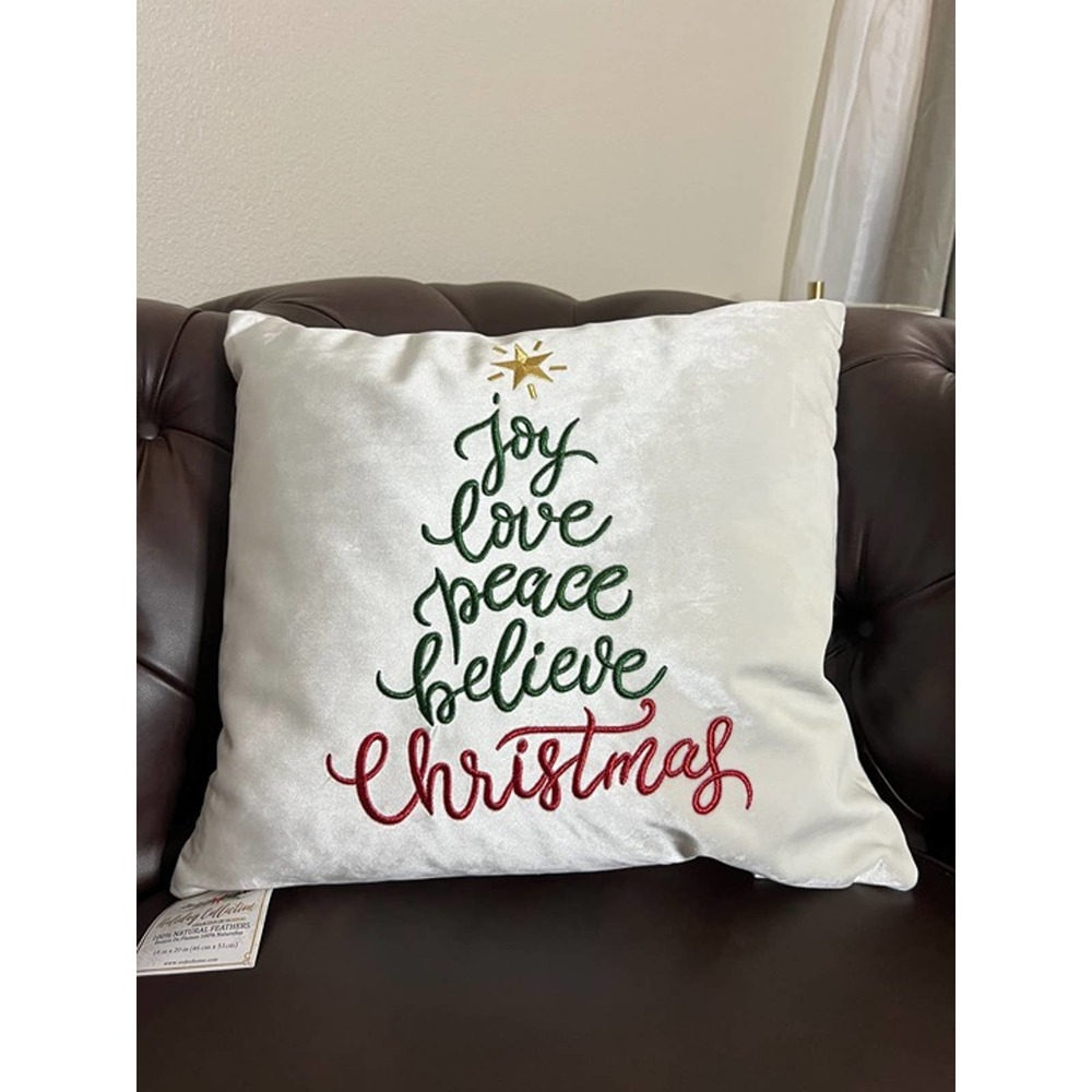 Christmas holiday collection decorative pillow 18" x 20"